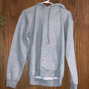 plain gray hoodie